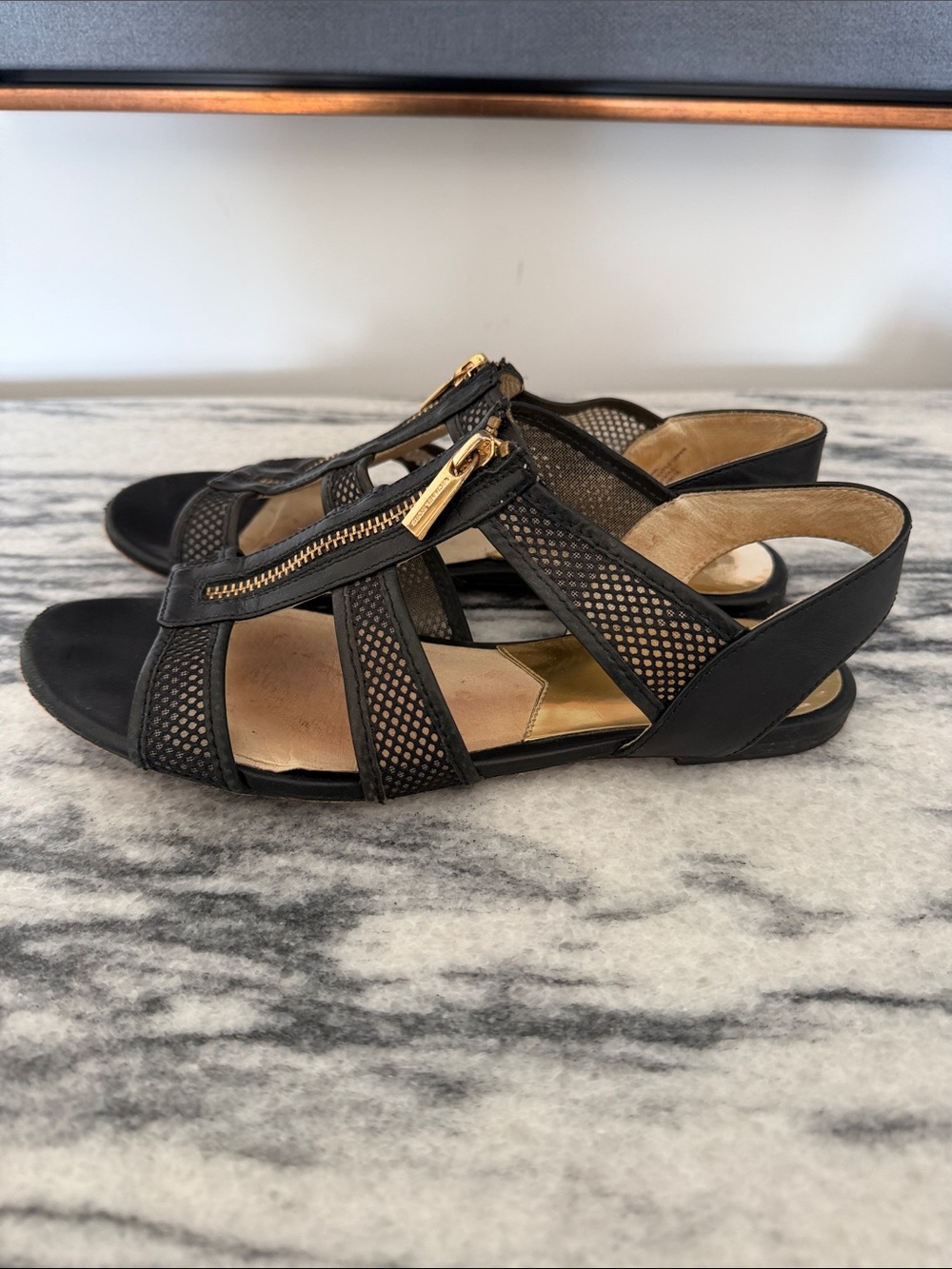 Michael Kors Zipper Sandals - Picture 4 of 7